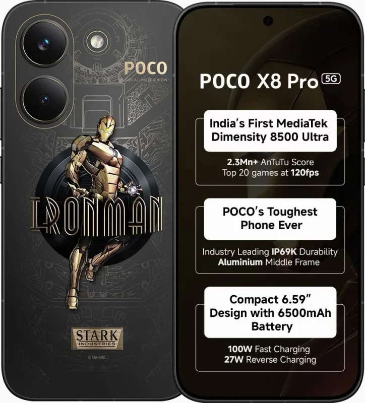 Poco X8 Pro Iron Man Edition