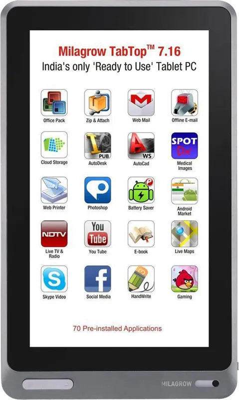 Milagrow TabTop 7.16 (MGPT07) 4GB